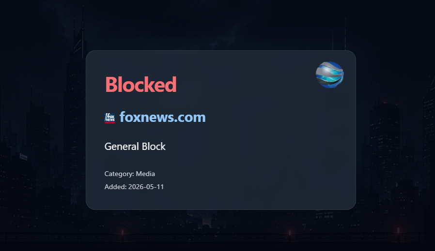 **Nox Block** dashboard
